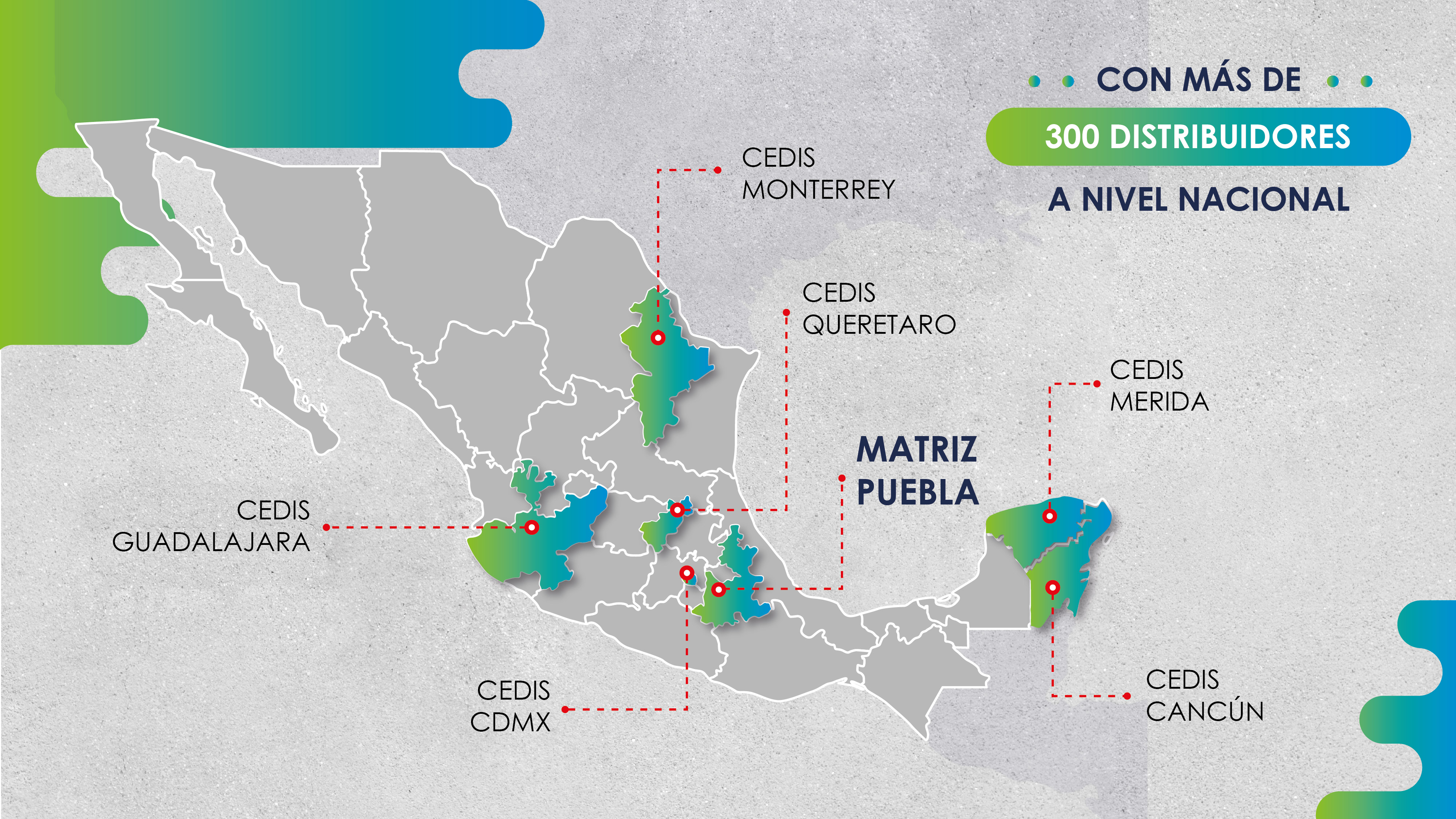 Mapa distribuidores
